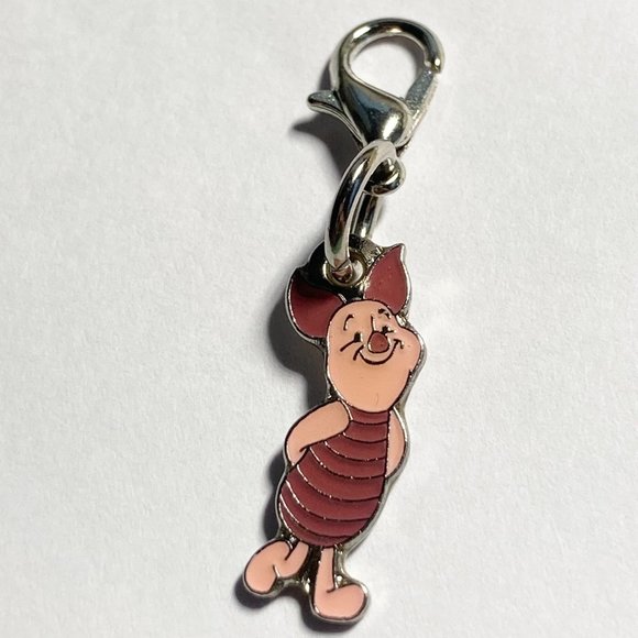 Vintage Disney Winnie The Pooh Piglet Lot of 6 Clip On Charms Purse Zipper Pull - Picture 8 of 11